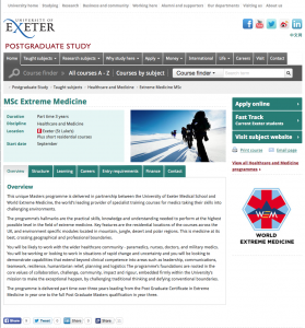 Extreme Medicine Academic Programme
