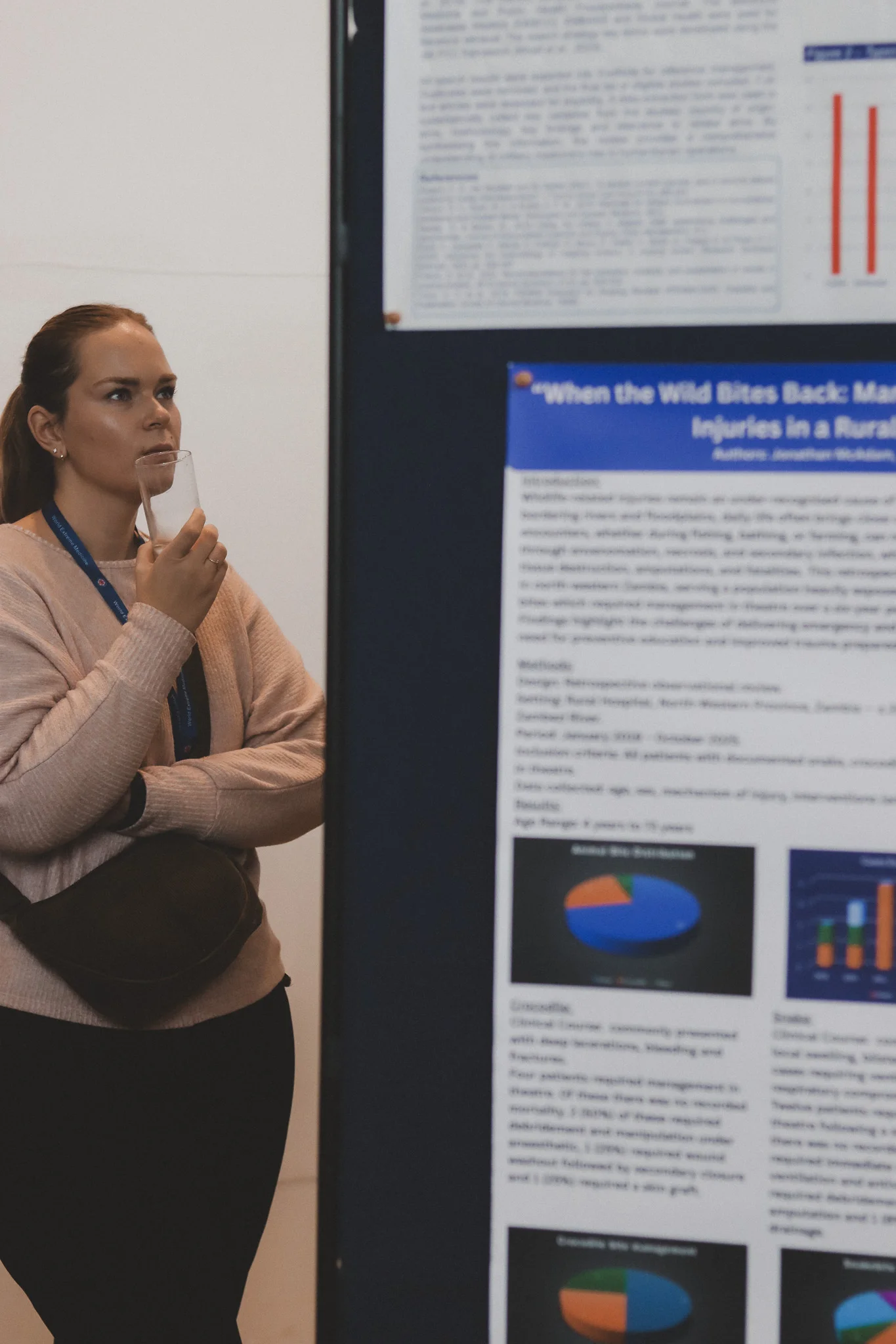 Poster presentation and discussion at the World Extreme Medicine conference