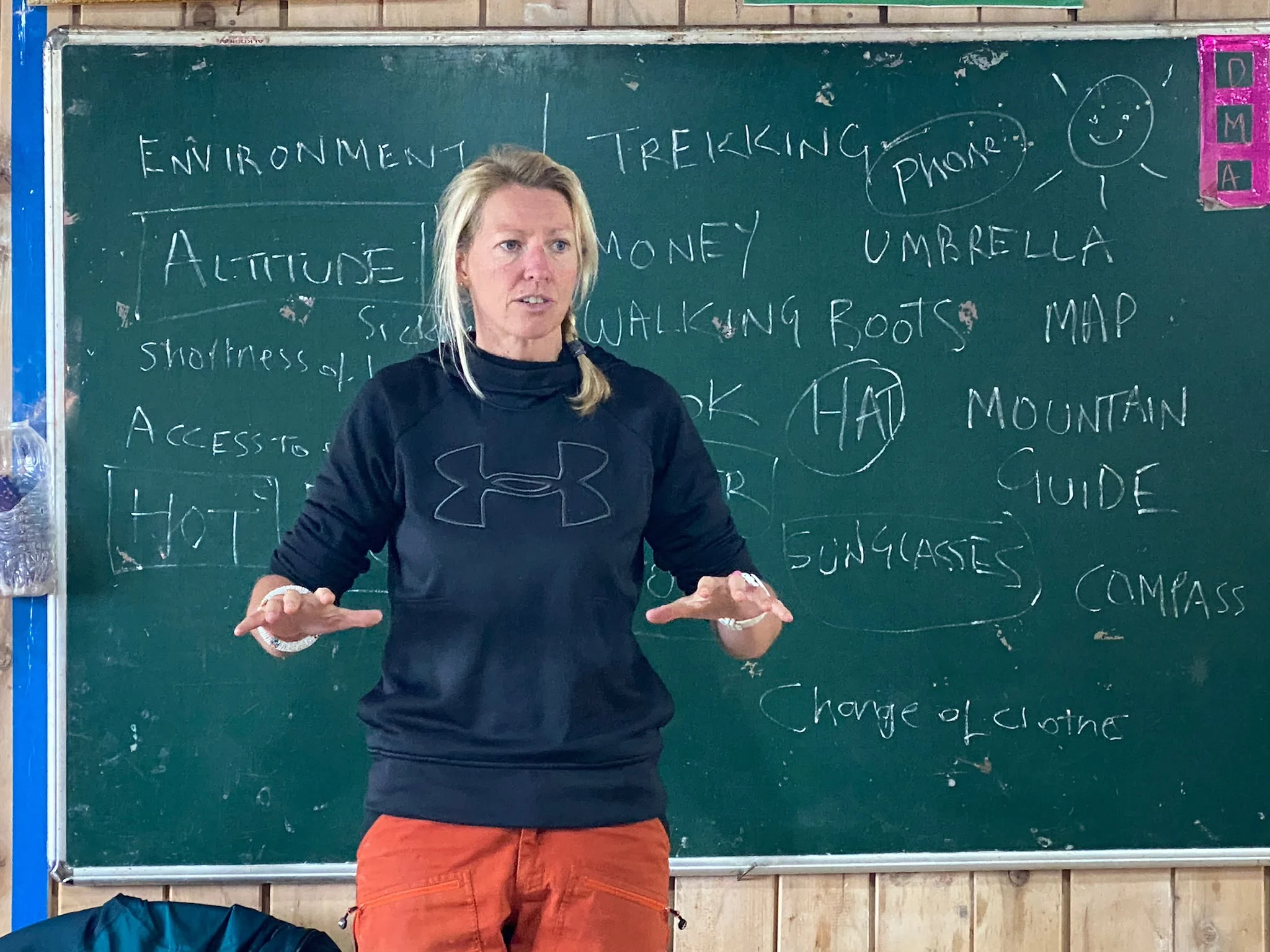 Field briefing during the Bhutan expedition
