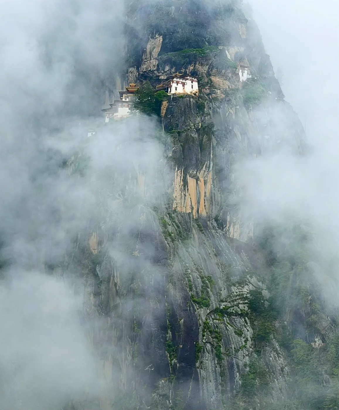 Mountain monastery in Bhutan